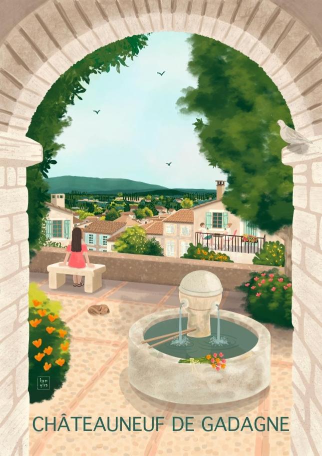L'Appartement De L'Arche Chateauneuf-de-Gadagne Bagian luar foto